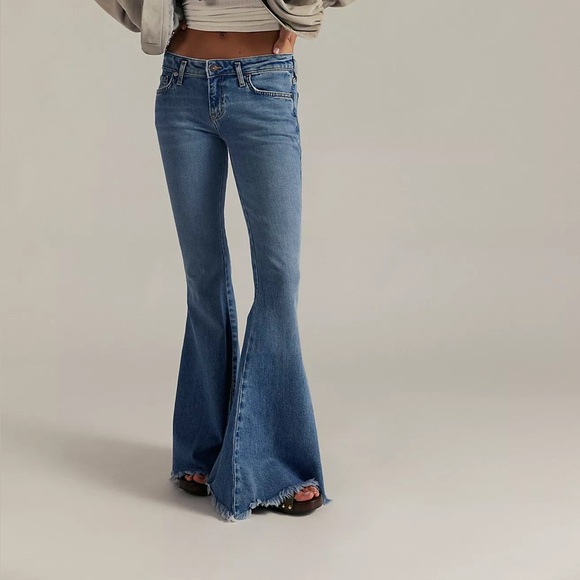 Free People Denim Flare Jeans - Picture 1 of 6